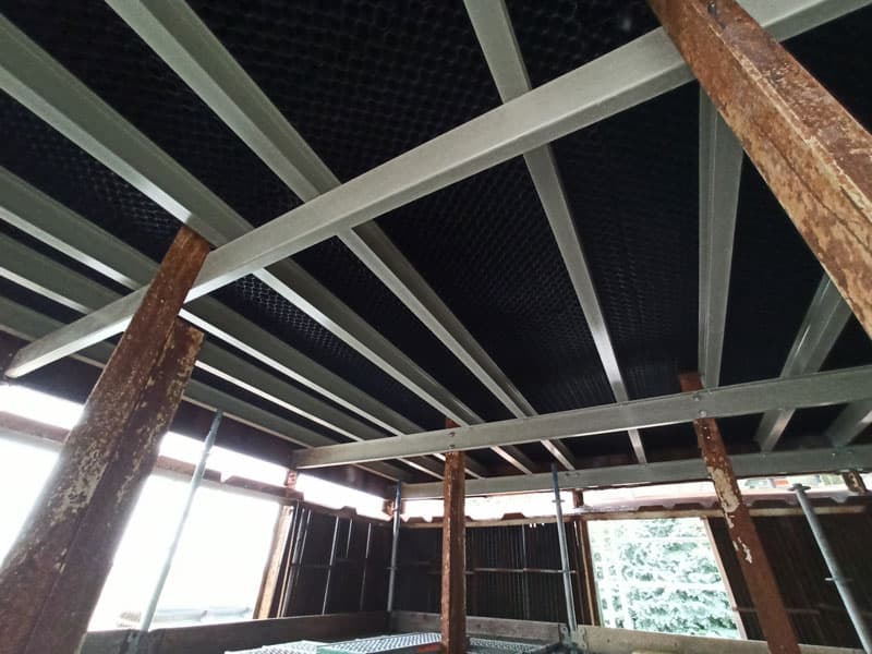 Cooling tower refurbishment center view