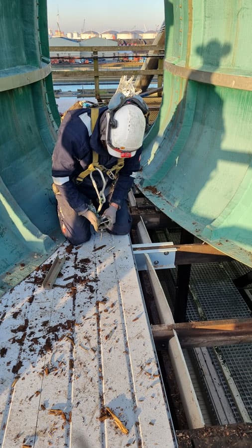 Cooling tower FRP deck panels