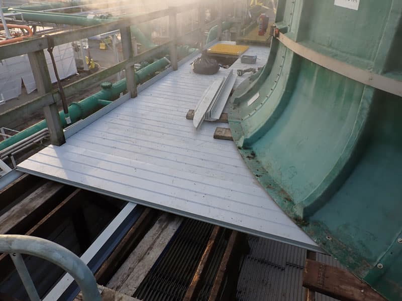 FRP cooling tower deck panels