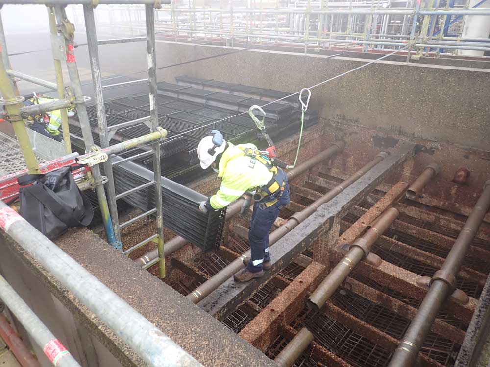 Asbestos removal works