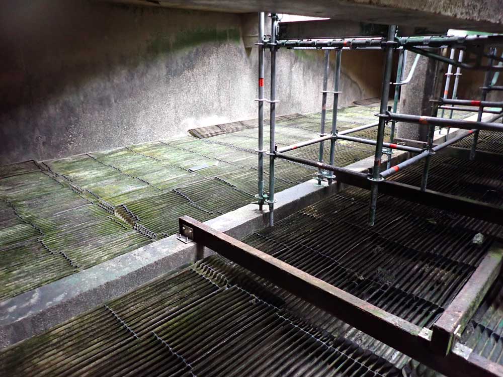 Cooling tower drift eliminator works