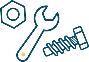 Spare parts and repairs illustration